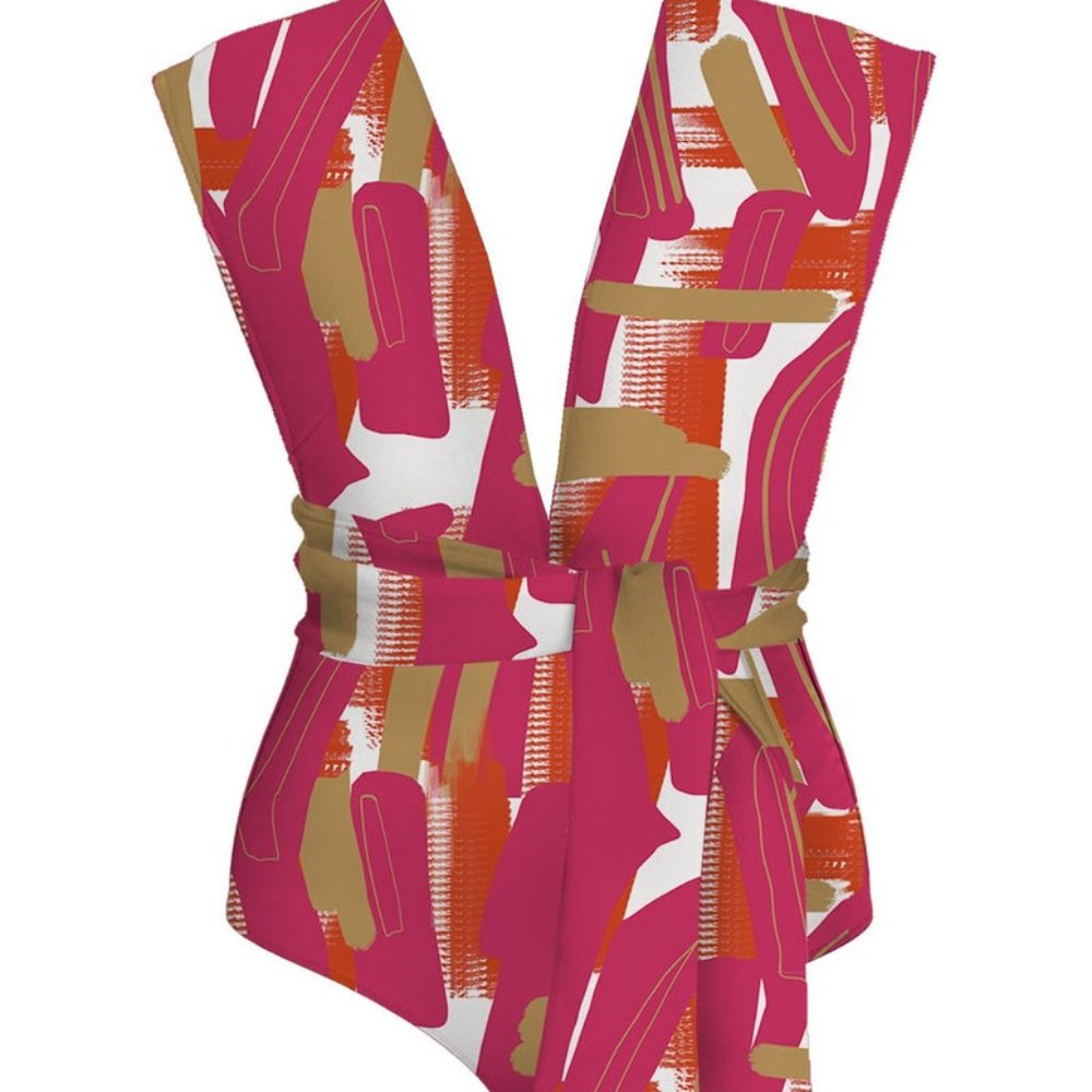 Diarrablu  Infinity Swimsuit - Abstract Rose